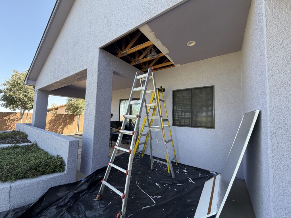Patio Ceiling Drywall Installation in Prescott Valley — drywall