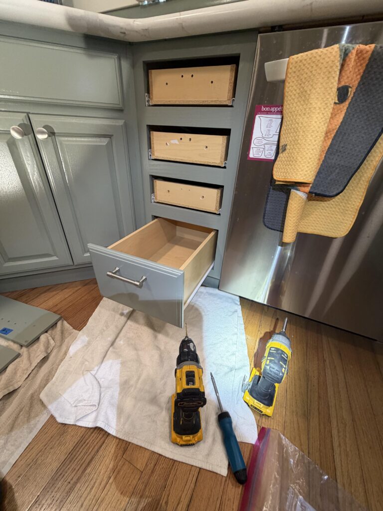 Cabinet Refinishing in Prescott Valley — drawer and door refinishing