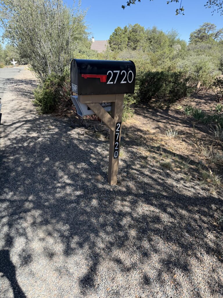 Mailbox Post Replacement in Prescott — carpentry