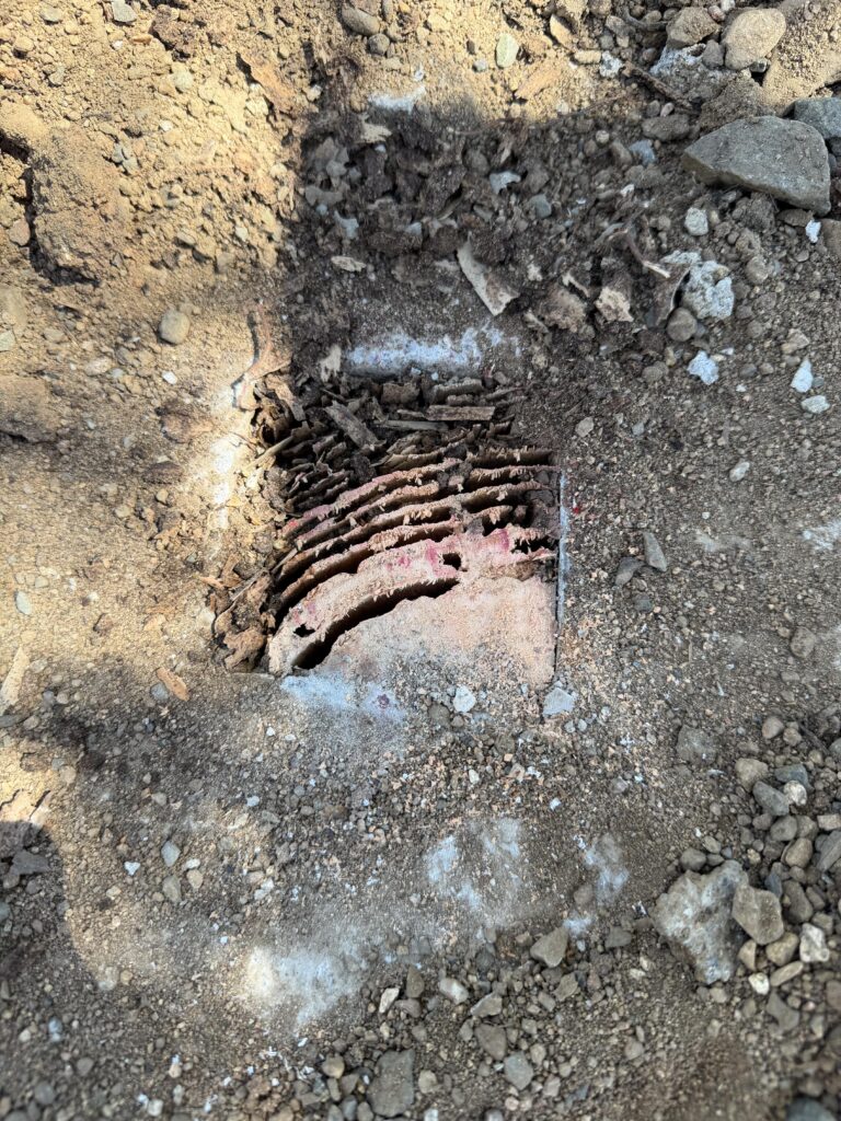 Mailbox Post Replacement in Prescott — cement base installation